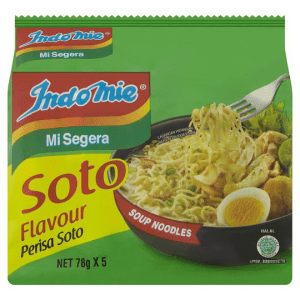 INDOMIE INSTANT NOODLES SOTO AYAM 5X78GM