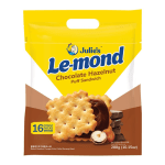 JULIES LE-MOND CHOCOLATE HAZELNUT PUFF SNDWICH BISCUITS HANDYPACK 288G