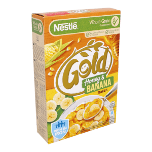 NESTLE GOLD HONEY+BANANA CORNFLAKES 340G