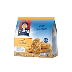 QUAKER OAT COOKIES HONEY NUTS 250G