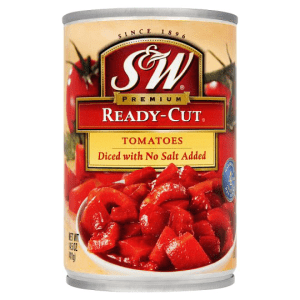 S&W NO SALT READY-CUT TOMATOES 411G